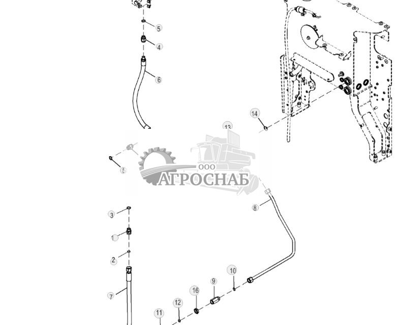 Возвратные трубопроводы системы охлаждения - ST875571 299.jpg